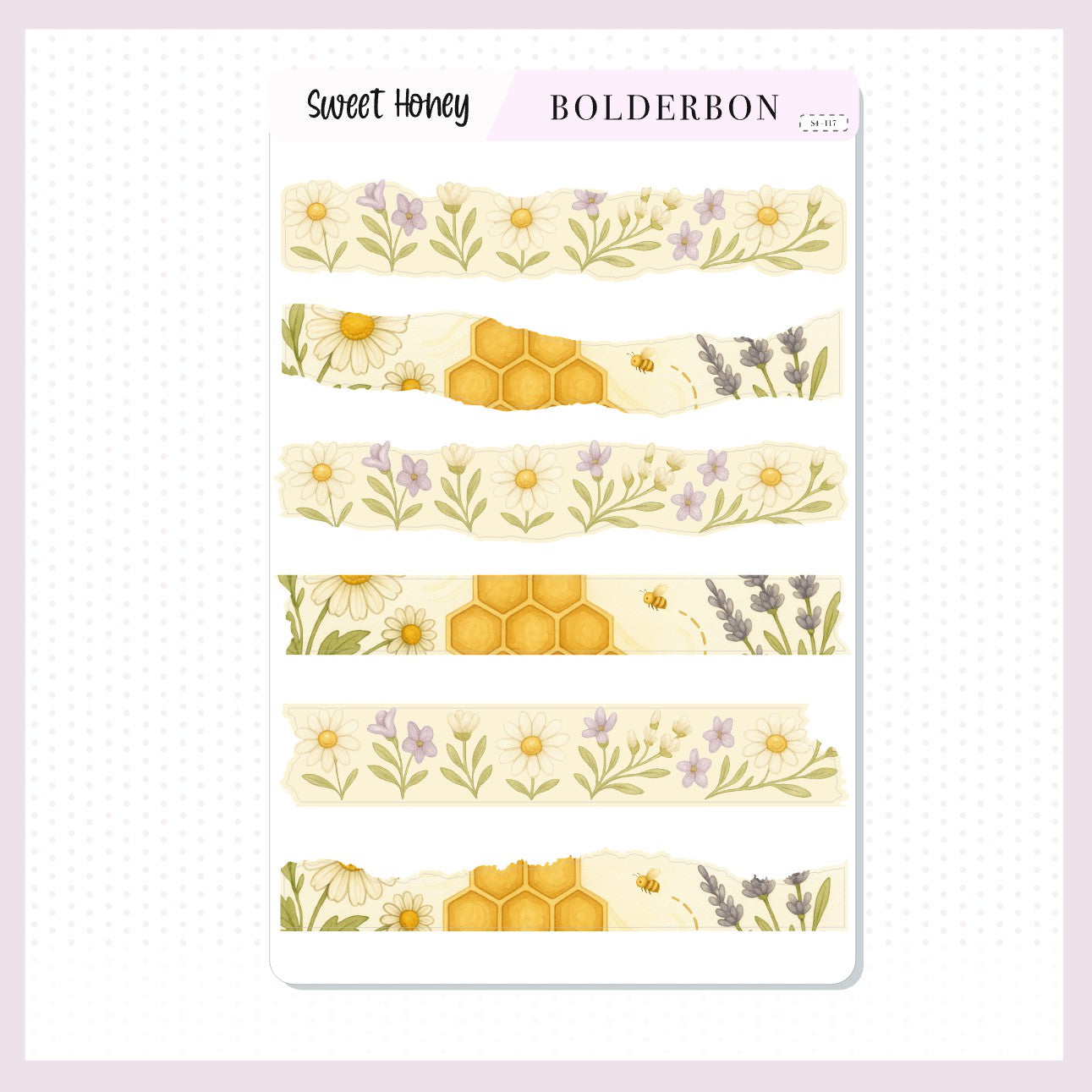 SWEET HONEY || Washi Journal Stickers