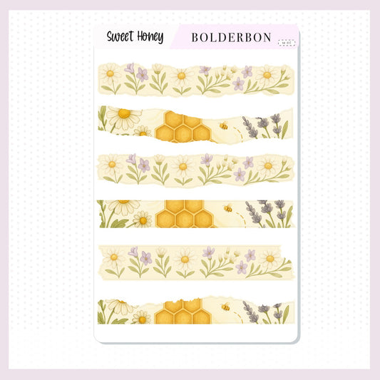 SWEET HONEY || Washi Journal Stickers