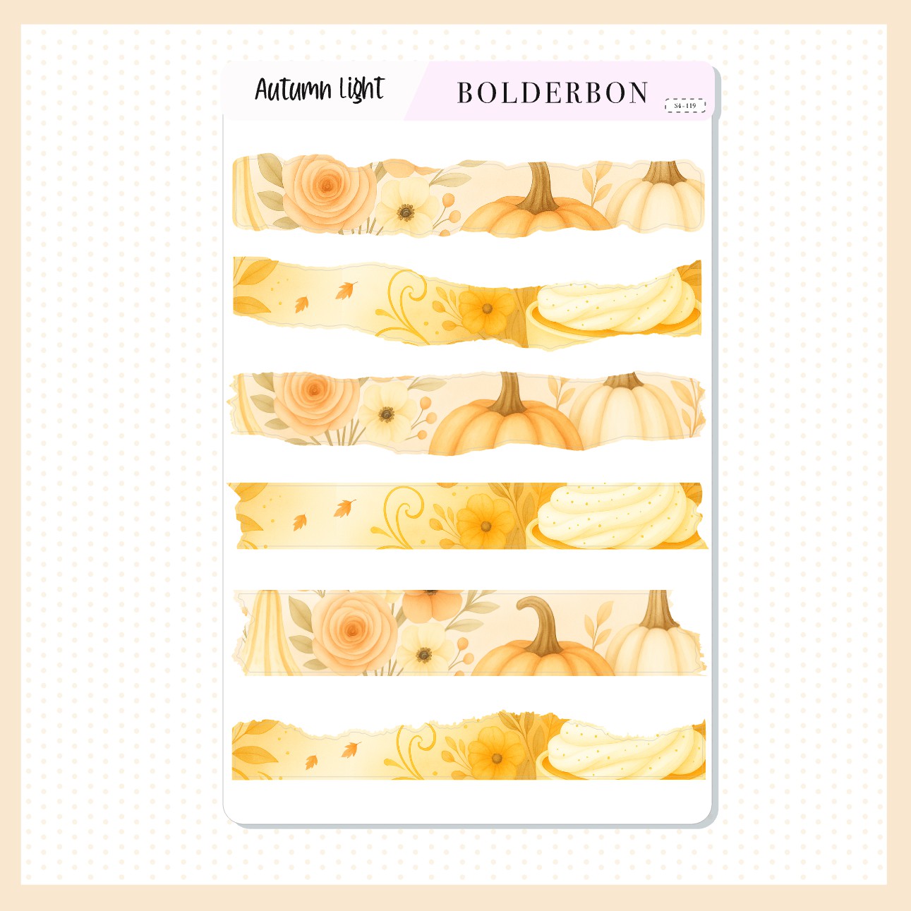 AUTUMN LIGHT || Washi Journal Stickers