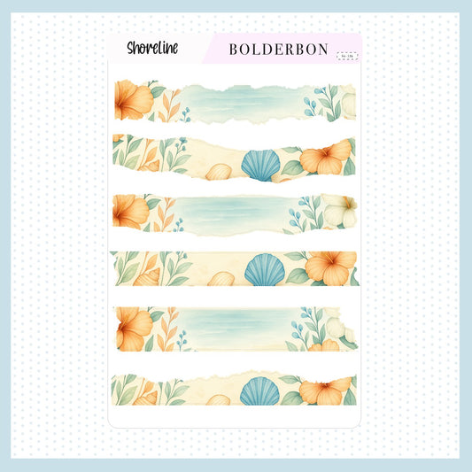 SHORELINE || Washi Journal Stickers