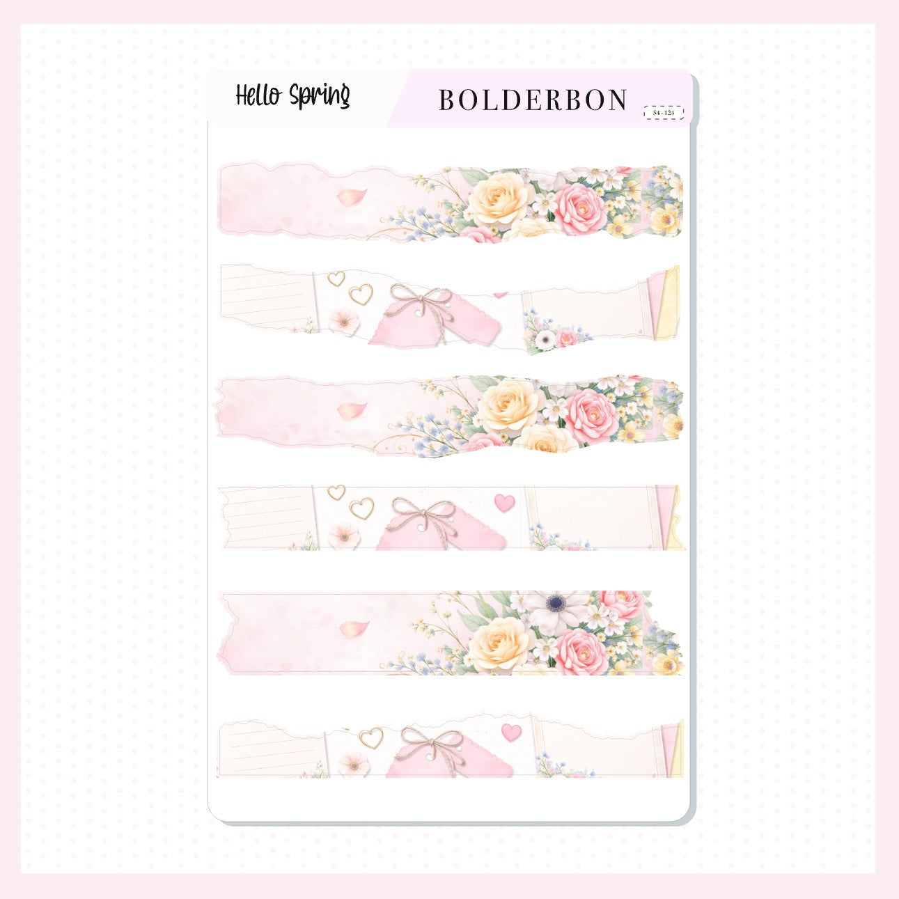HELLO SPRING || Washi Journal Stickers