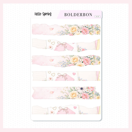 HELLO SPRING || Washi Journal Stickers