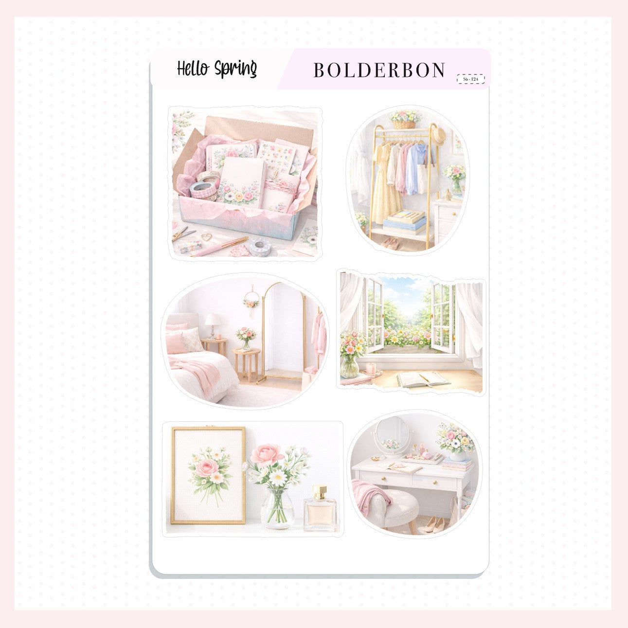 HELLO SPRING || Decorative Scene Journal Stickers