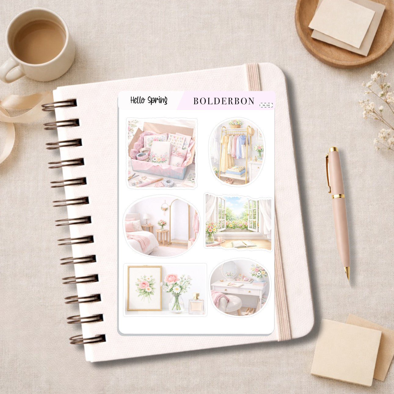 HELLO SPRING || Decorative Scene Journal Stickers