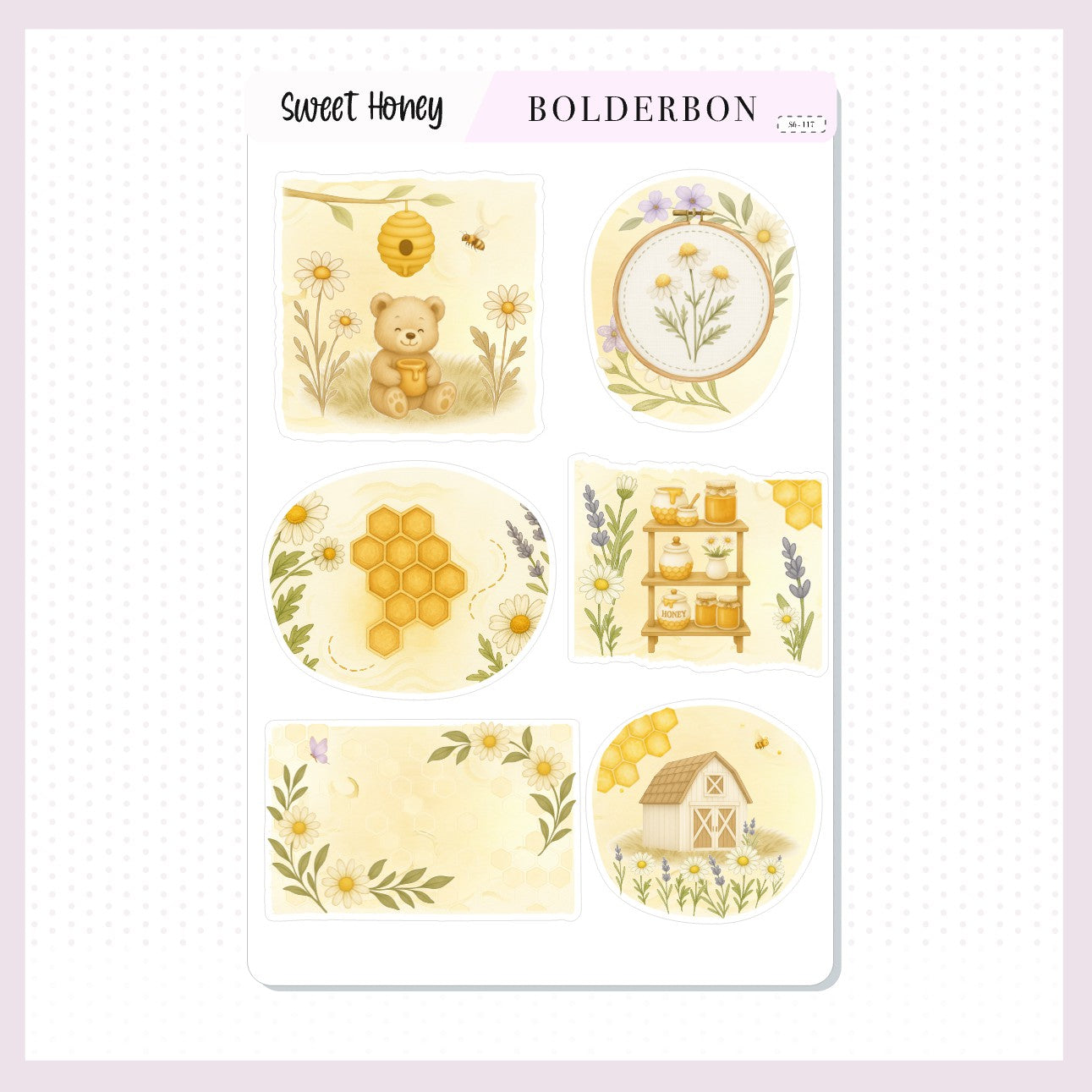 SWEET HONEY || Decorative Scene Journal Stickers