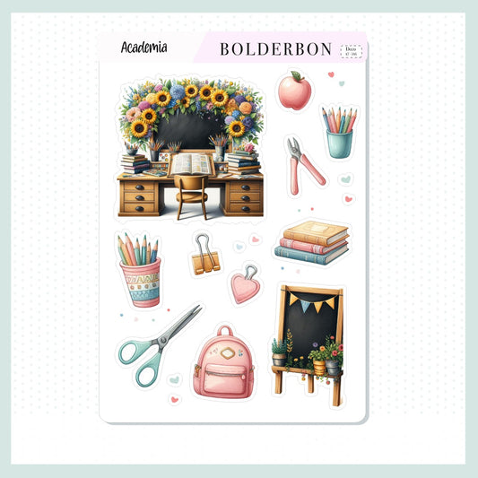 Decorative Journal Stickers || ACADEMIA
