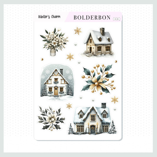 WINTER'S CHARM || Decorative Journal Stickers