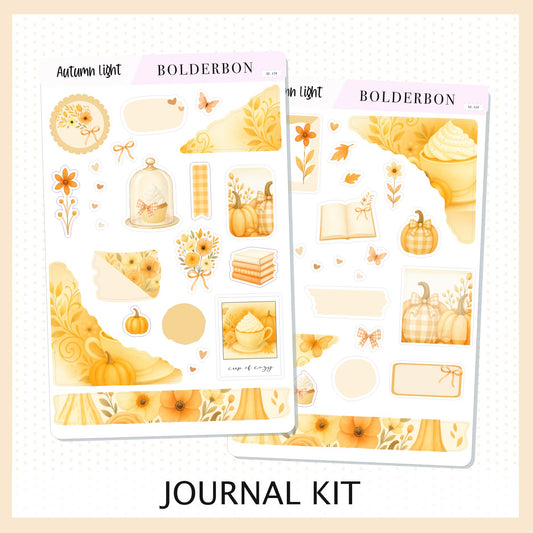 AUTUMN LIGHT || Journal Sticker Kit