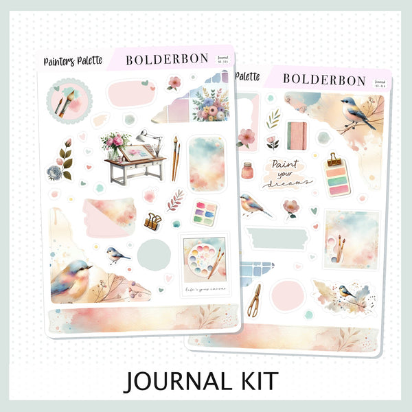 PAINTER'S PALETTE || Journal Sticker Kit – Bolderbon