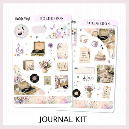 Vintage Vinyl • Journal Sticker Kit