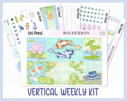 KOI POND || 7x9 Vertical Planner Sticker Kit