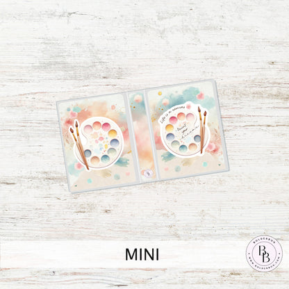PAINT YOUR DREAMS Sticker Album || Sleeve Album, Art Lover's Gift, Artist Sticker Album, Paint Palette