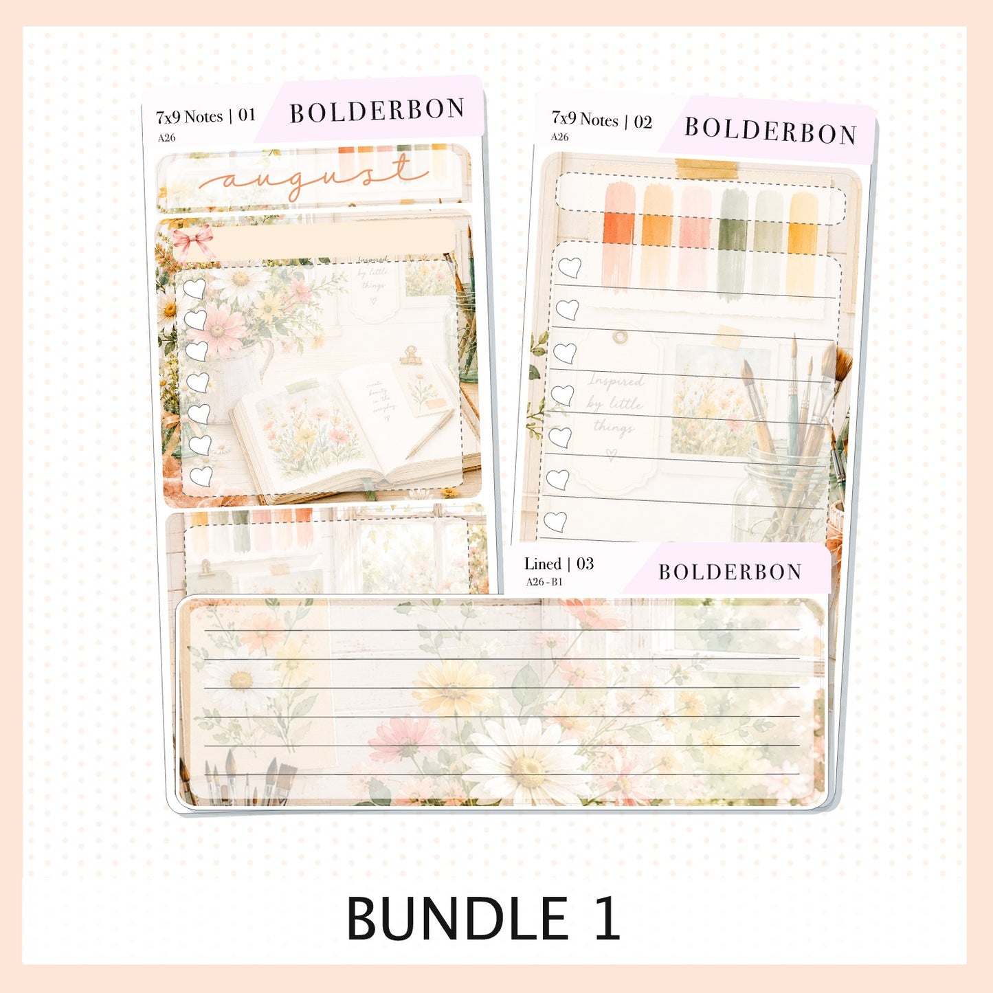 August 7x9 Notes Kit