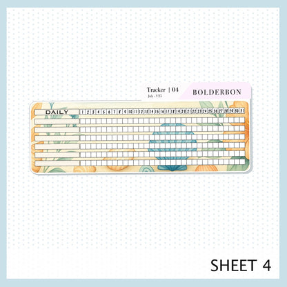 NEW JULY 7x9 Notes Kit ||  2025/2026 Planner Sticker Kit for Erin Condren Planners, Shoreline