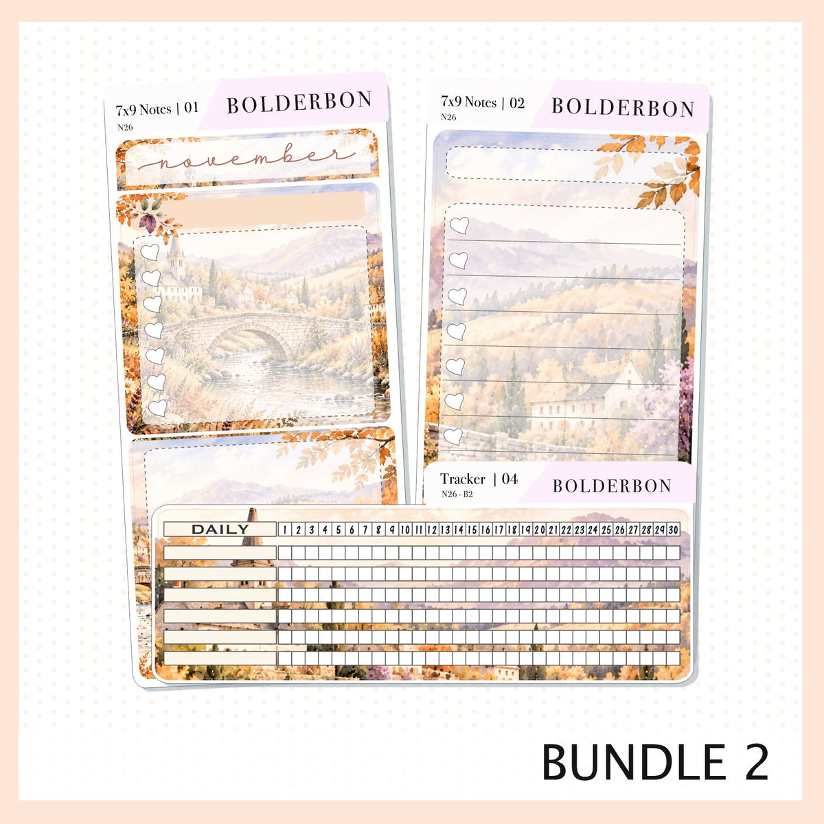 November 7x9 Notes Kit