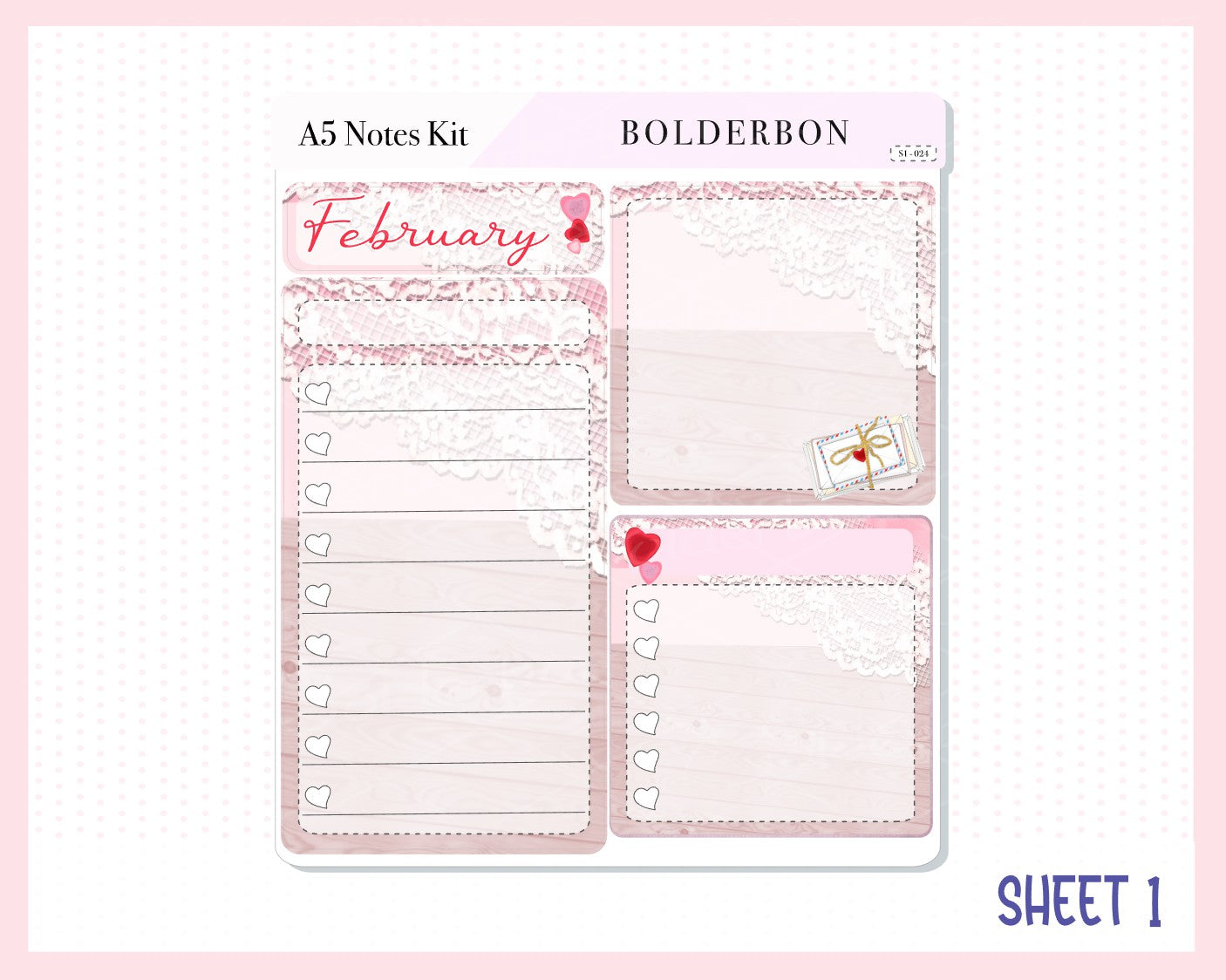 FEBRUARY - A5 NOTES KIT || Compact Vertical, A5 Daily Duo, A5 Horizontal, Planner Stickers