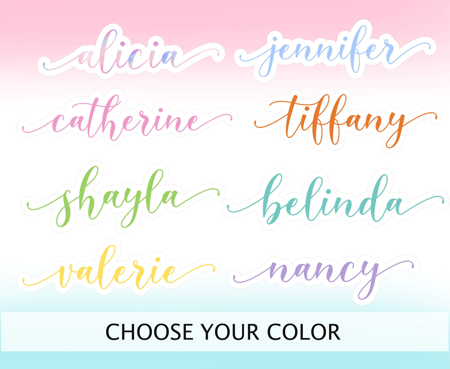 Custom Name Stickers || Custom Word Text Personalized Labels