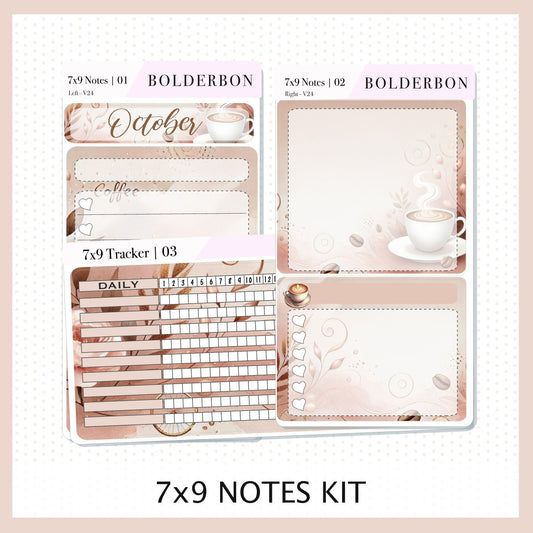 OCTOBER 7x9 Notes Kit || Planner Sticker Kit for Erin Condren Dashboard