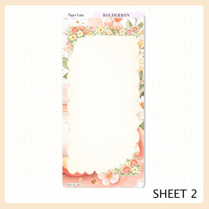 PEACH LATTE || Hobonichi Weeks Sticker Kit