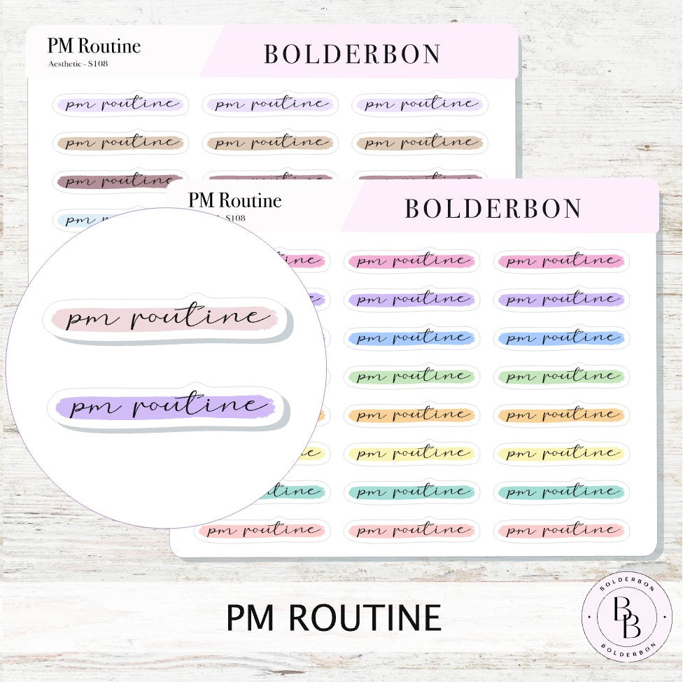 PM ROUTINE || Highlighted Script, Clear or Matte White
