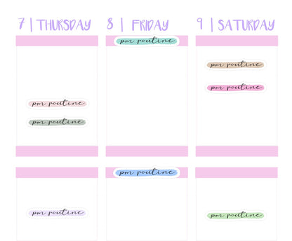 PM ROUTINE || Highlighted Script, Clear or Matte White
