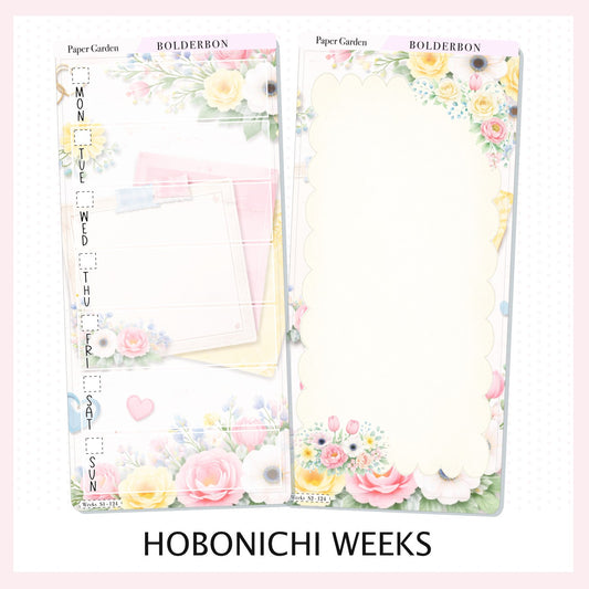 PAPER GARDEN || Full Page Hobonichi Weeks Sticker Kit