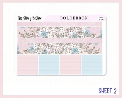 THE STORY BEGINS || 7x9 Vertical Planner Sticker Kit