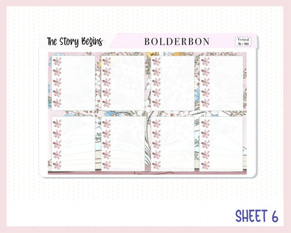 THE STORY BEGINS || 7x9 Vertical Planner Sticker Kit