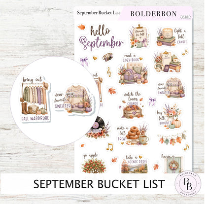 September Bucket List