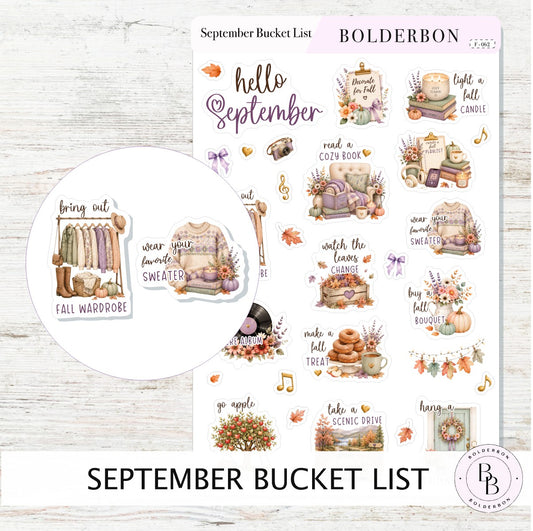 September Bucket List