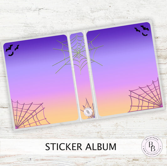 HALLOWEEN SPIDER WEB || Sleeve Sticker Album