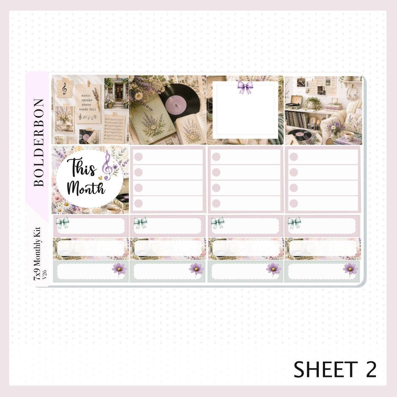 September 7x9 Monthly Sticker Kit