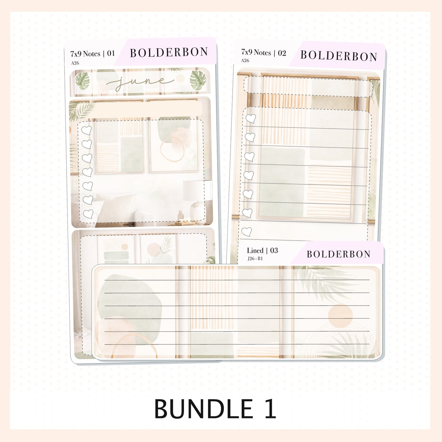June 7x9 Notes Kit