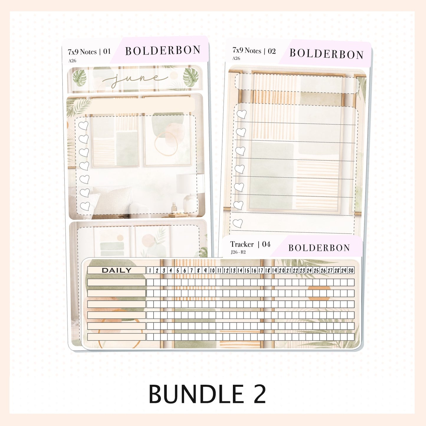 June 7x9 Notes Kit