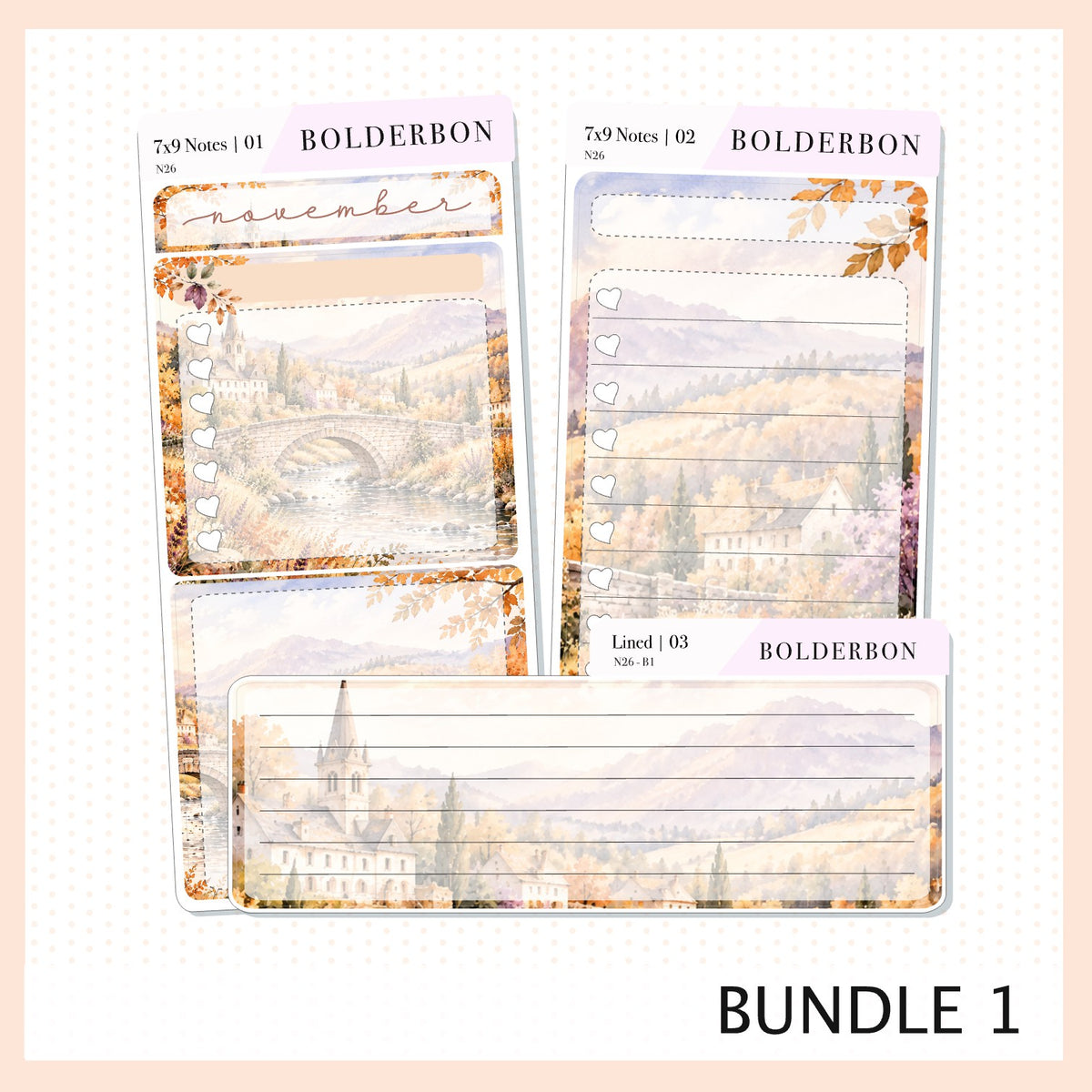 November 7x9 Notes Kit