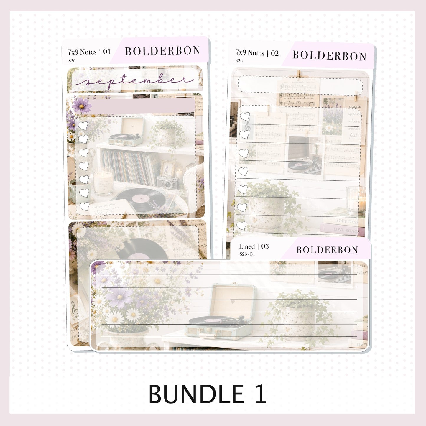 September 7x9 Notes Kit