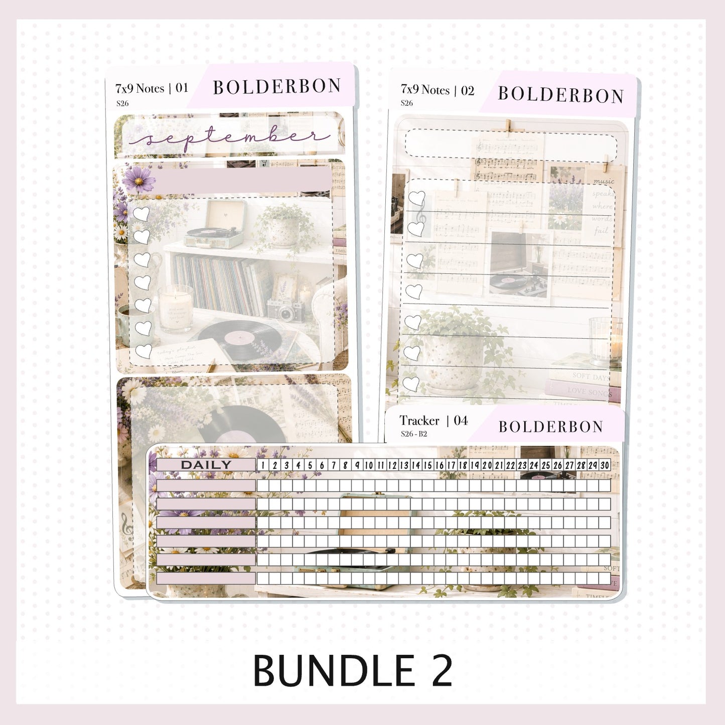 September 7x9 Notes Kit