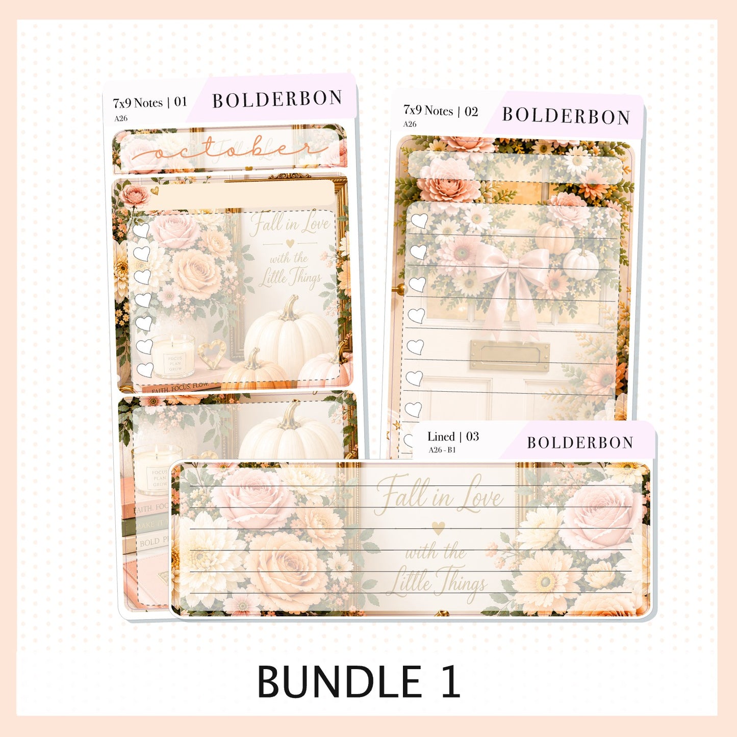 October 7x9 Notes Kit
