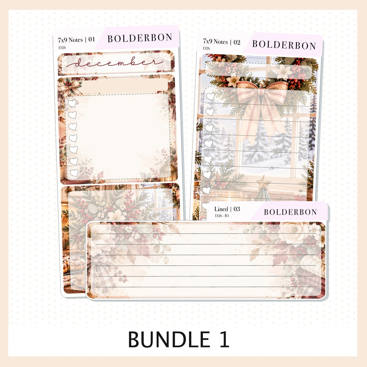 December 7x9 Notes Kit
