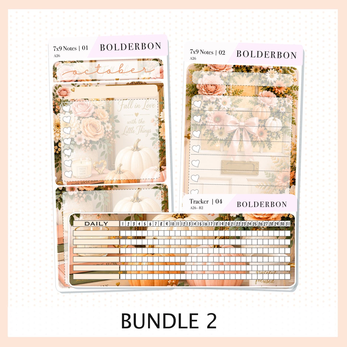 October 7x9 Notes Kit