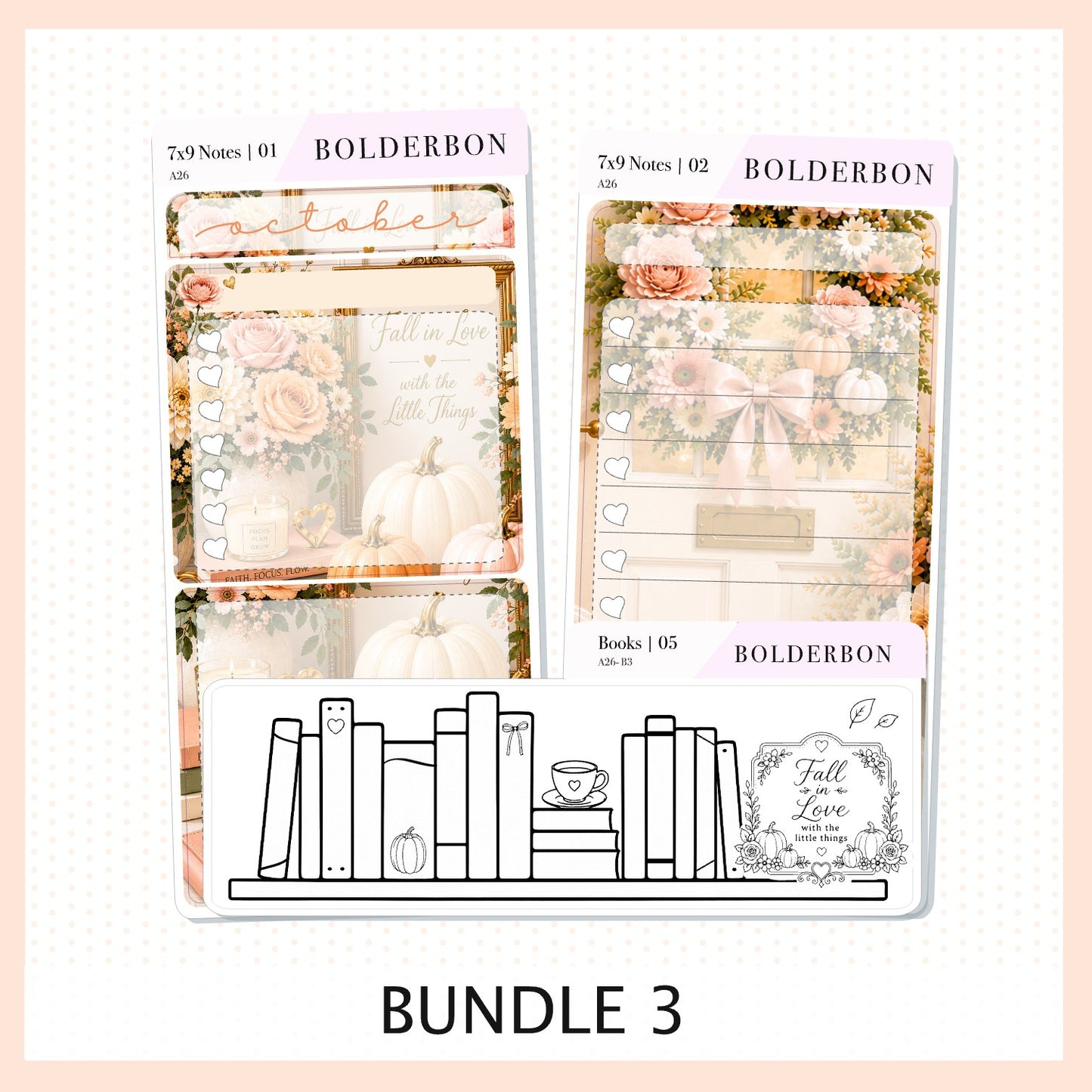 October 7x9 Notes Kit