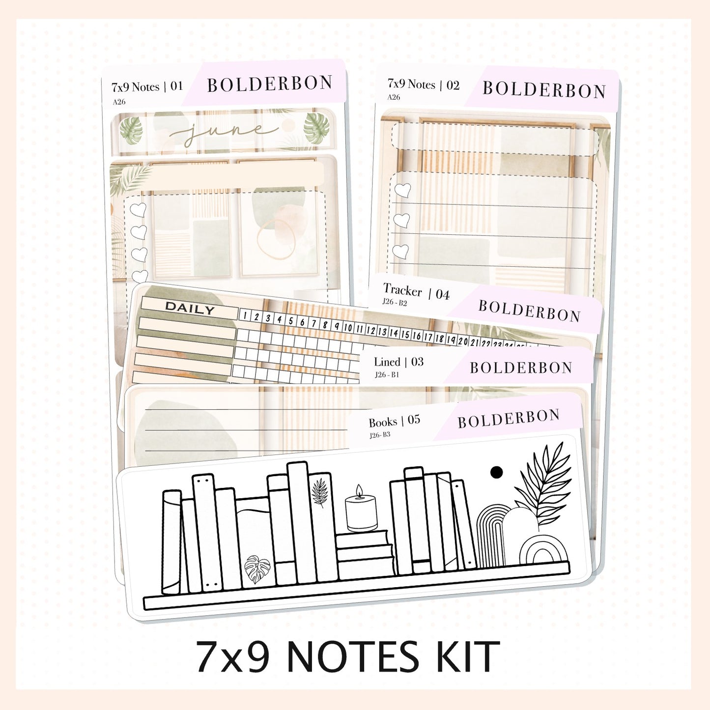 June 7x9 Notes Kit