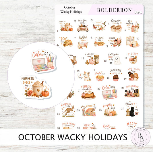 October Wacky Holidays