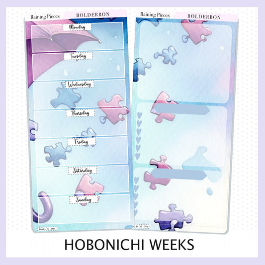 RAINING PIECES Hobonichi Weeks || Planner Sticker Kit