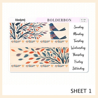 WINDSONG A5 Daily Duo || Planner Sticker Kit