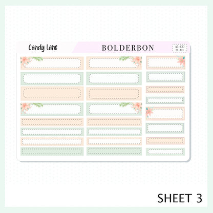 CANDY LANE A5 Daily Duo || Planner Sticker Kit