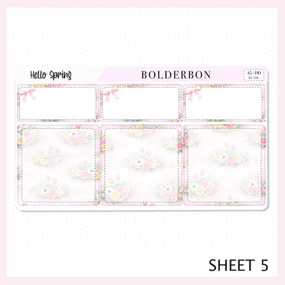 HELLO SPRING A5 Daily Duo || EC Planner Sticker Kit