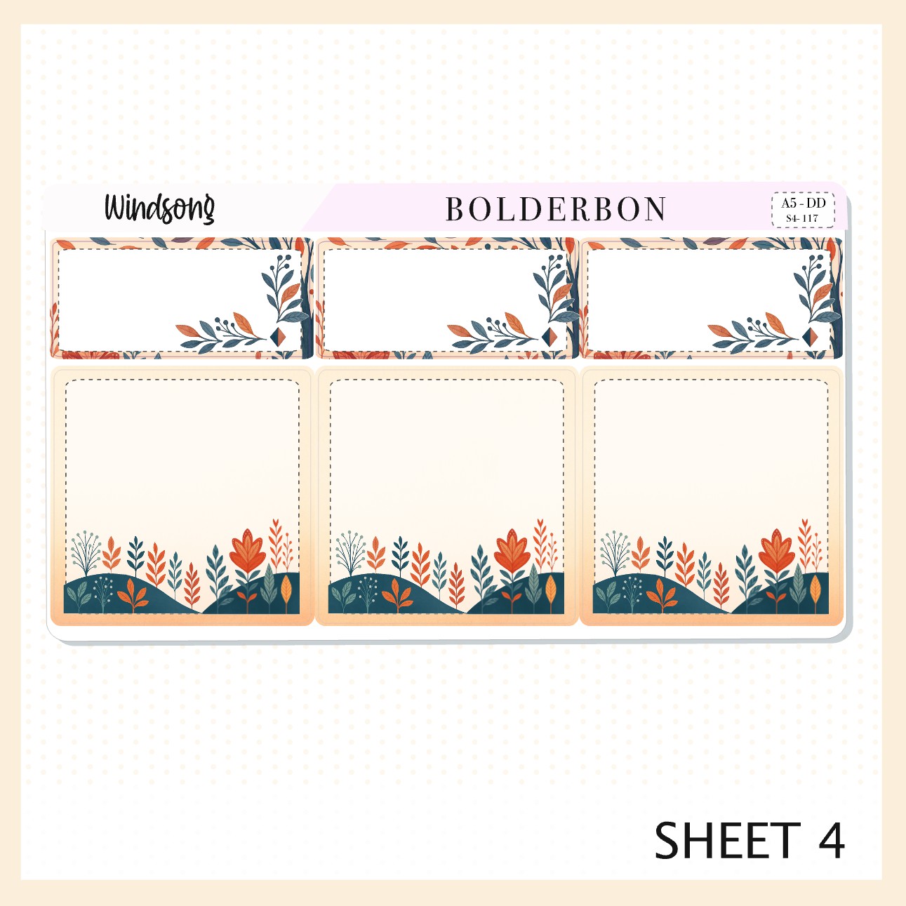 WINDSONG A5 Daily Duo || Planner Sticker Kit