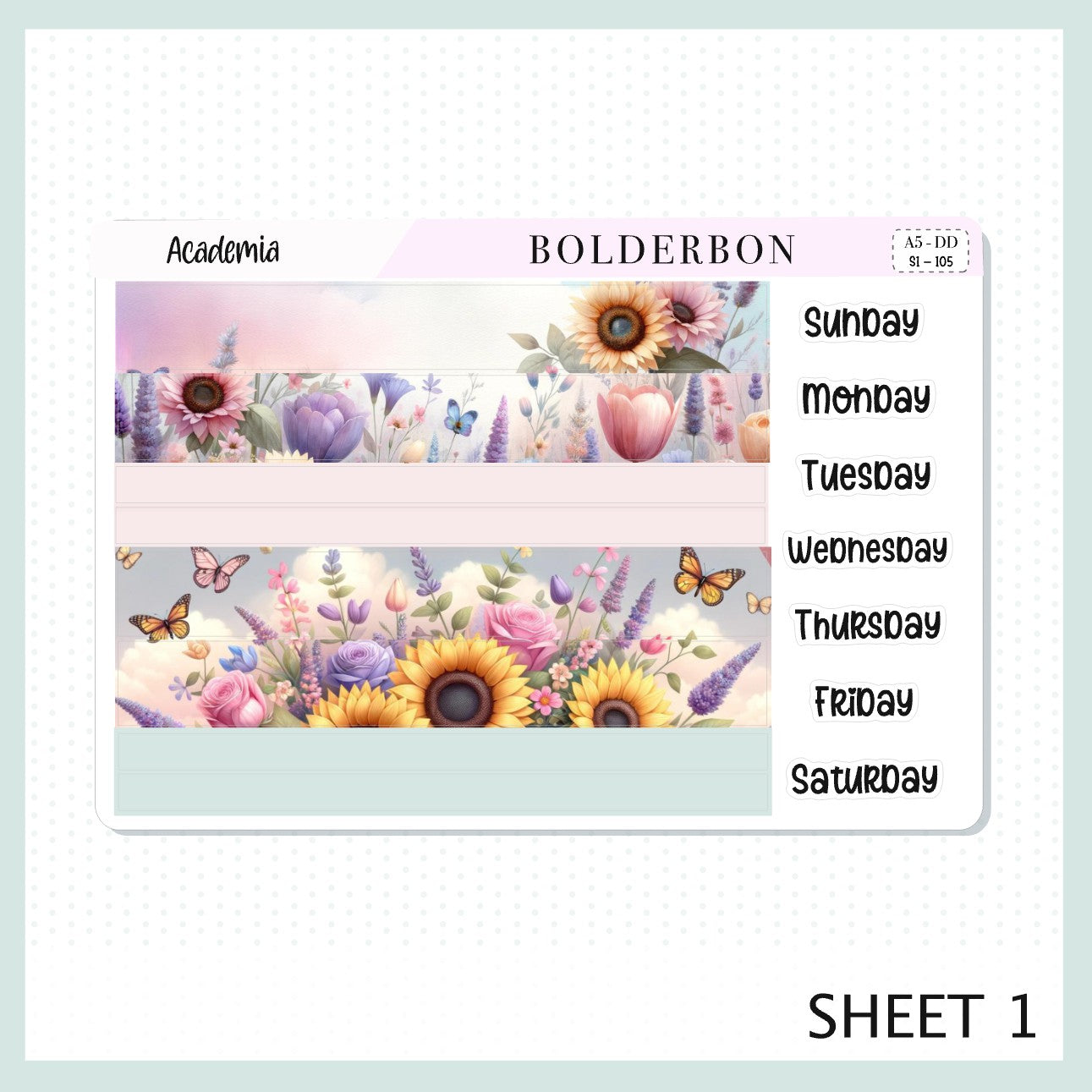 ACADEMIA || A5 Daily Duo Planner Sticker Kit