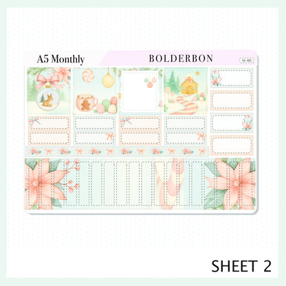 DECEMBER A5 MONTHLY KIT || Planner Stickers for Erin Condren